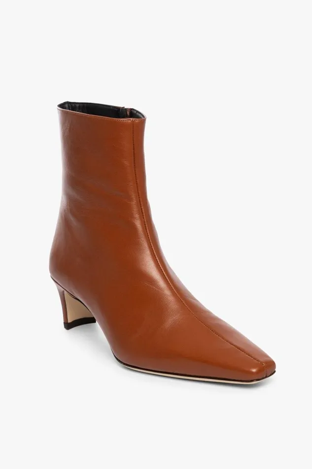 STAUD Boots Women STAUD WALLY ANKLE BOOT TAN