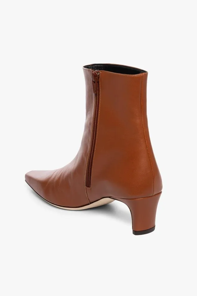 STAUD Boots Women STAUD WALLY ANKLE BOOT TAN