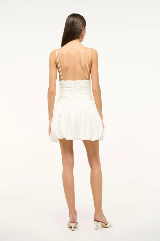STAUD Bridal Women STAUD LOREN DRESS WHITE STAUD Bridal Women STAUD LOREN DRESS WHITE