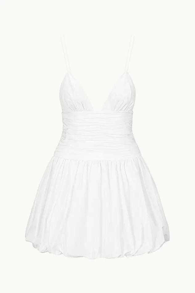 STAUD Bridal Women STAUD LOREN DRESS WHITE STAUD Bridal Women STAUD LOREN DRESS WHITE