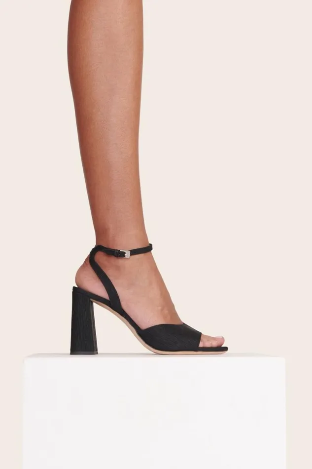 STAUD Bridal Women STAUD SOLANGE HEEL BLACK GROSGRAIN STAUD Bridal Women STAUD SOLANGE HEEL BLACK GROSGRAIN