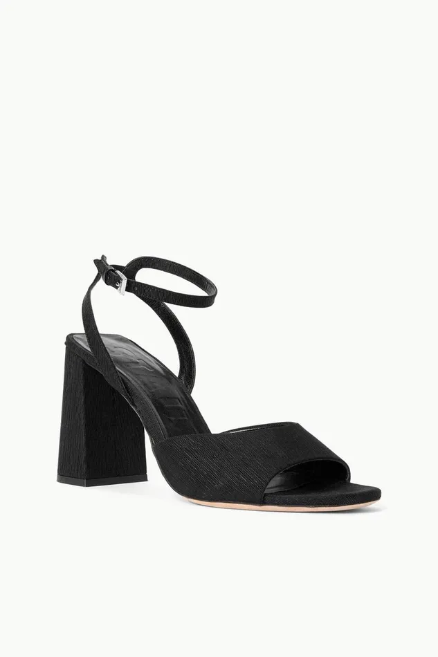 STAUD Bridal Women STAUD SOLANGE HEEL BLACK GROSGRAIN STAUD Bridal Women STAUD SOLANGE HEEL BLACK GROSGRAIN