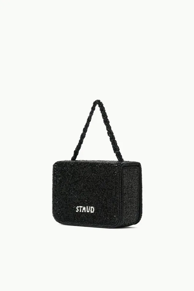 STAUD Clutches Women STAUD CARMEN BEADED BOX BAG BLACK STAUD Clutches Women STAUD CARMEN BEADED BOX BAG BLACK