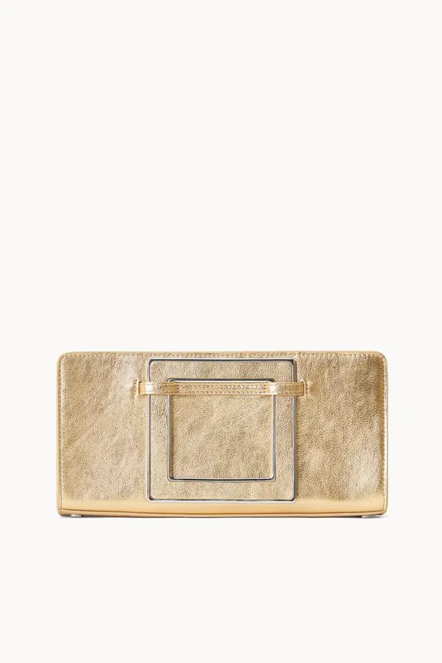 STAUD Clutches Women STAUD SHIRLEY METAL HANDLE CLUTCH GOLD