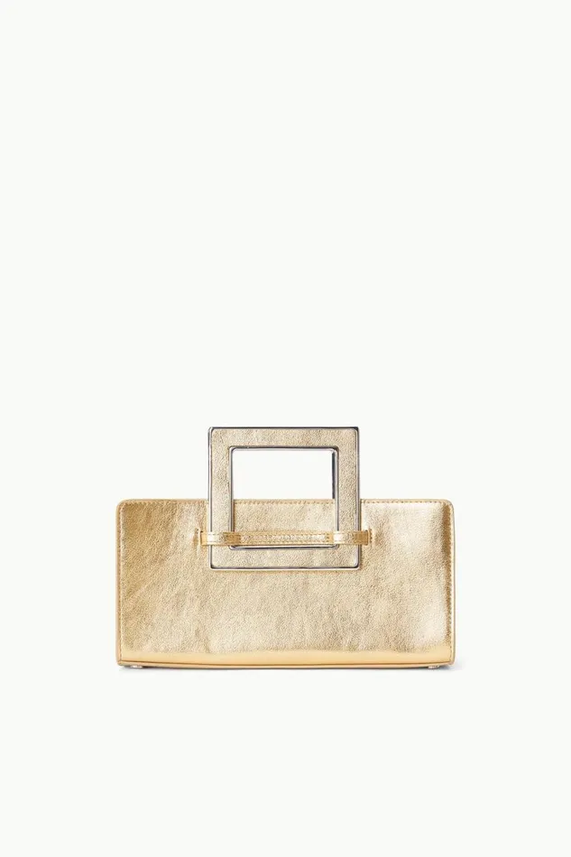 STAUD Clutches Women STAUD SHIRLEY METAL HANDLE CLUTCH GOLD STAUD Clutches Women STAUD SHIRLEY METAL HANDLE CLUTCH GOLD