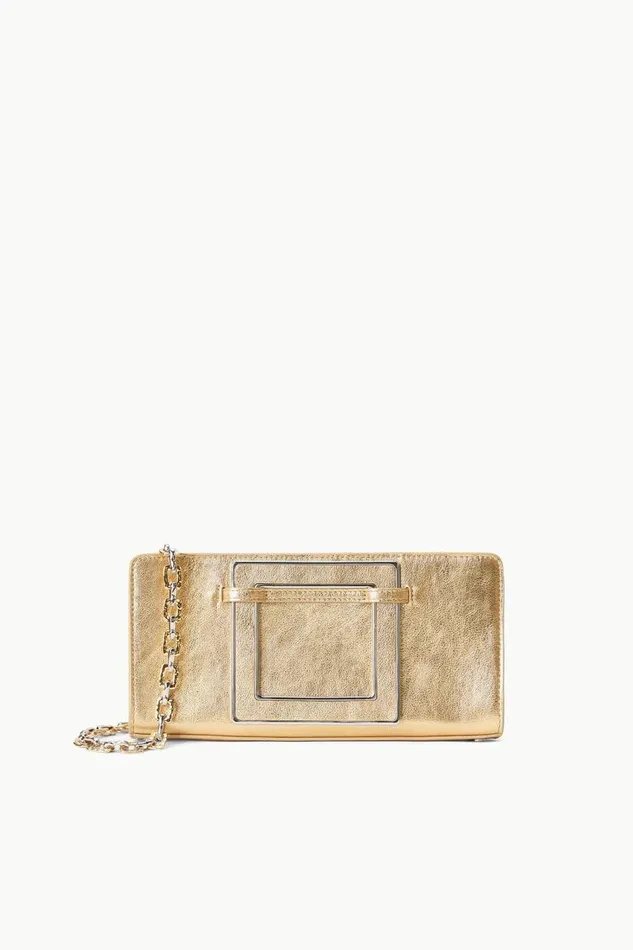 STAUD Clutches Women STAUD SHIRLEY METAL HANDLE CLUTCH GOLD STAUD Clutches Women STAUD SHIRLEY METAL HANDLE CLUTCH GOLD