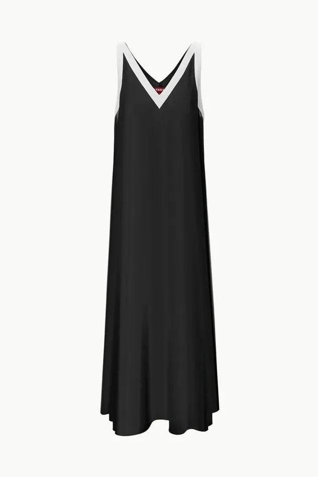 STAUD CoverUps Women STAUD AVELINE DRESS BLACK WHITE STAUD CoverUps Women STAUD AVELINE DRESS BLACK WHITE
