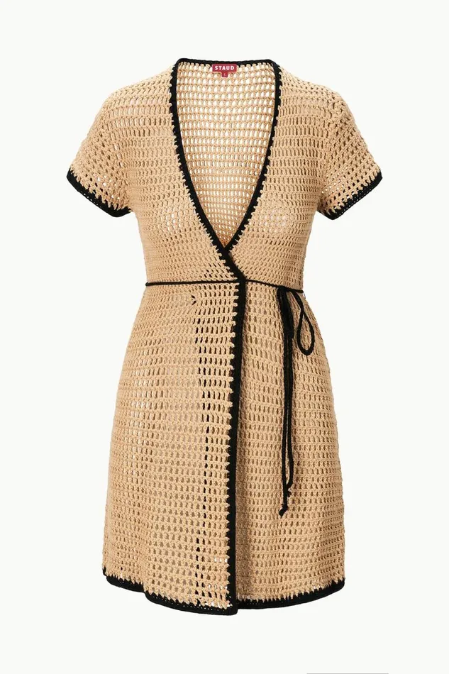 STAUD CoverUps Women STAUD SPRITZ COVERUP DRESS NATURAL STAUD CoverUps Women STAUD SPRITZ COVERUP DRESS NATURAL