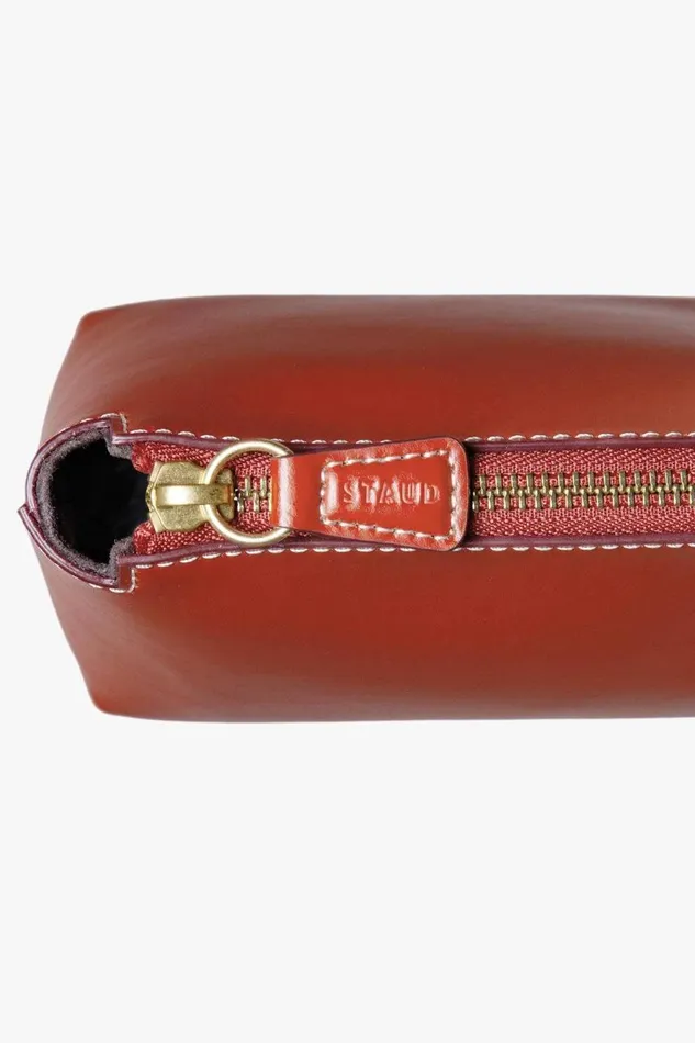 STAUD Crossbody Women STAUD MINI SHIRLEY LEATHER BAG COGNAC STAUD Crossbody Women STAUD MINI SHIRLEY LEATHER BAG COGNAC