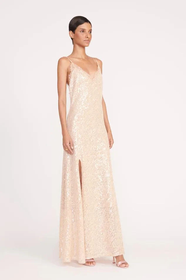 STAUD Dresses Women KEZIA DRESS BEIGE STAUD Dresses Women KEZIA DRESS BEIGE