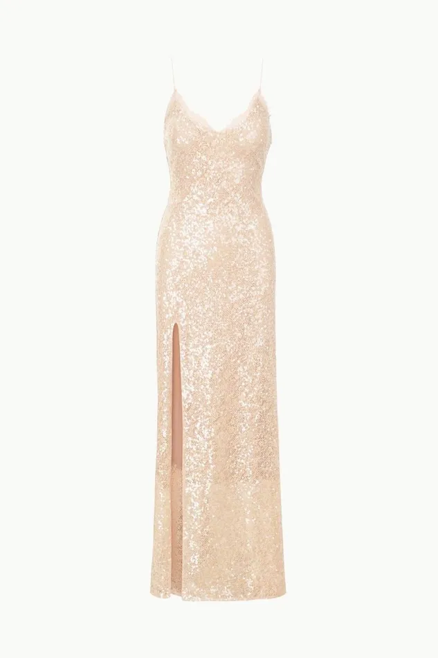 STAUD Dresses Women KEZIA DRESS BEIGE STAUD Dresses Women KEZIA DRESS BEIGE
