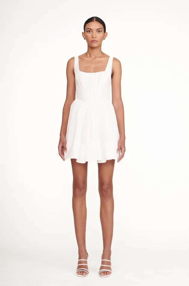 STAUD Dresses Women LANDSCAPE DRESS WHITE