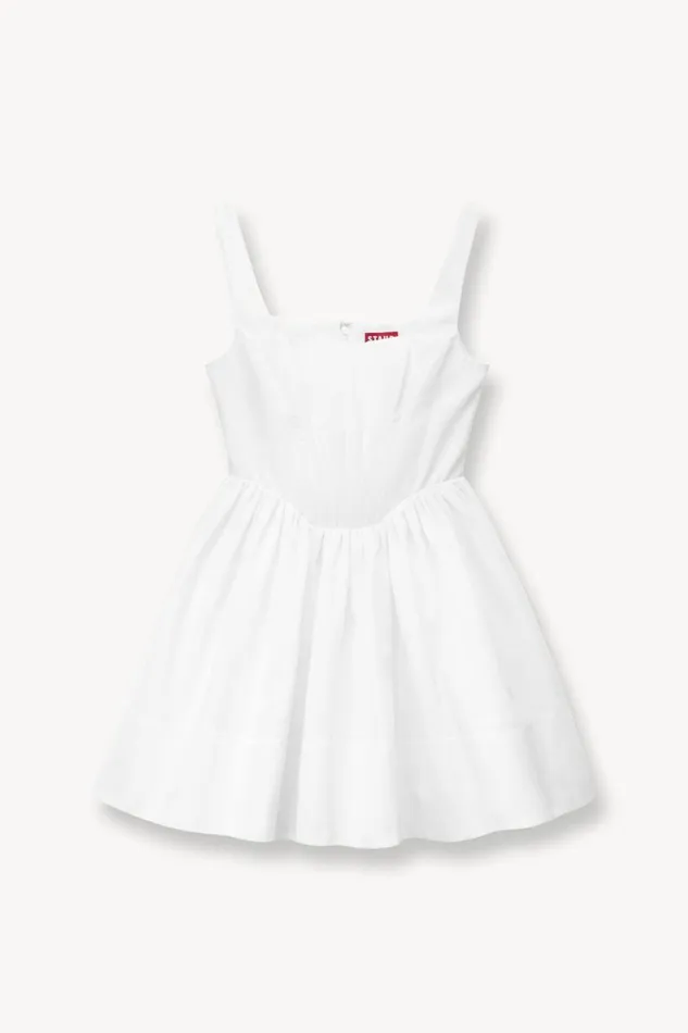 STAUD Dresses Women LANDSCAPE DRESS WHITE STAUD Dresses Women LANDSCAPE DRESS WHITE