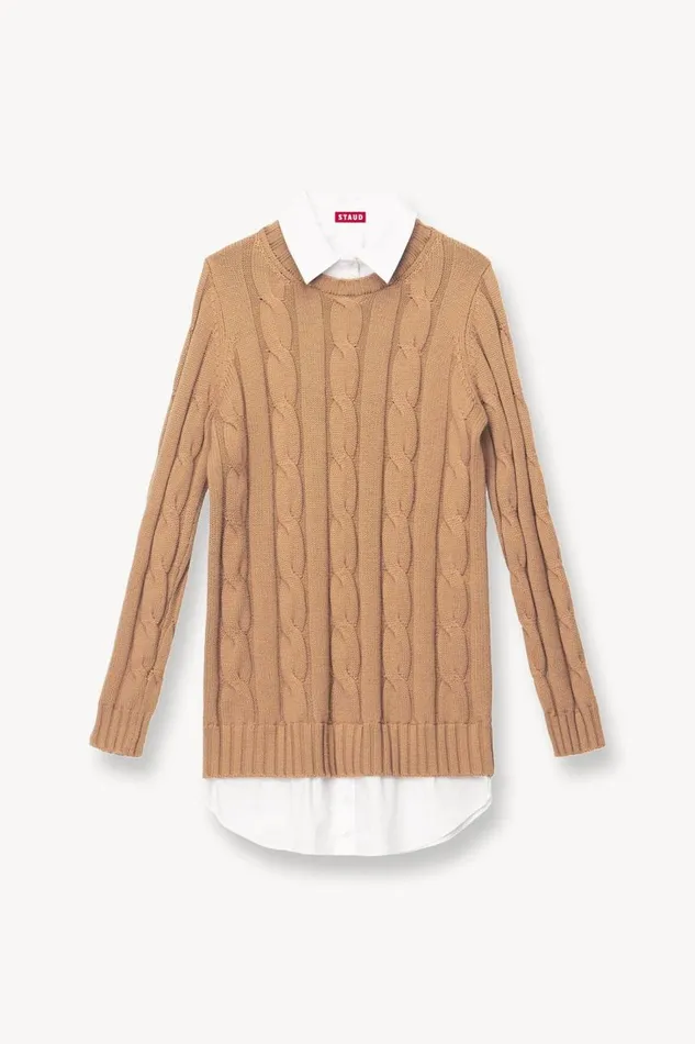 STAUD Dresses Women STAUD ALDRIN DRESS CAMEL WHITE