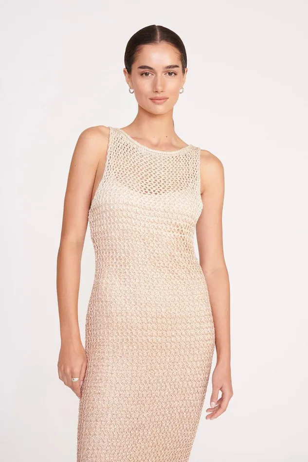 STAUD Dresses Women STAUD CONSTANZA DRESS BEIGE MULTI STAUD Dresses Women STAUD CONSTANZA DRESS BEIGE MULTI