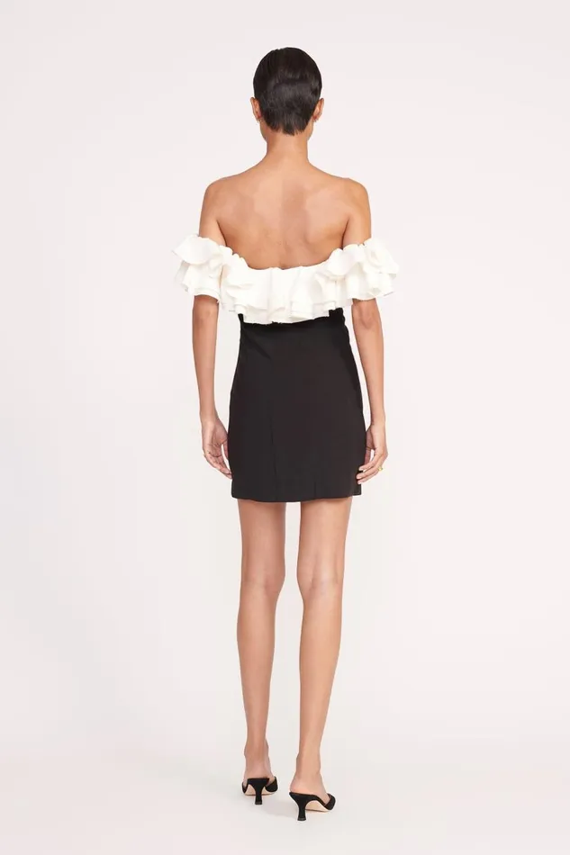 STAUD Dresses Women STAUD KIARA DRESS BLACK IVORY STAUD Dresses Women STAUD KIARA DRESS BLACK IVORY