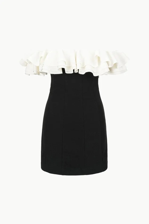 STAUD Dresses Women STAUD KIARA DRESS BLACK IVORY STAUD Dresses Women STAUD KIARA DRESS BLACK IVORY