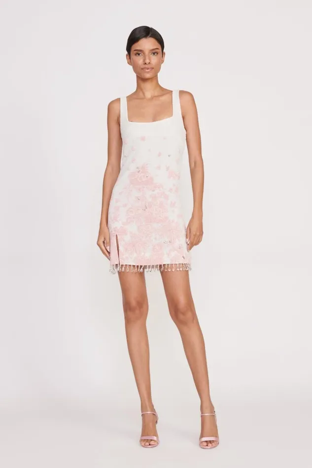 STAUD Dresses Women STAUD LE SABLE DRESS IVORY CHERRY BLOSSOM TOILE
