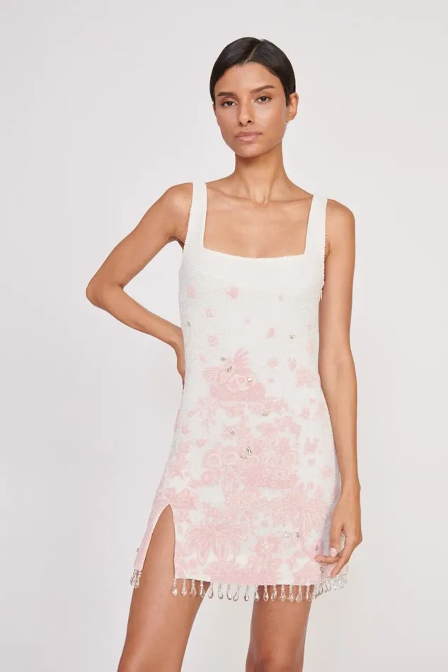 STAUD Dresses Women STAUD LE SABLE DRESS IVORY CHERRY BLOSSOM TOILE STAUD Dresses Women STAUD LE SABLE DRESS IVORY CHERRY BLOSSOM TOILE