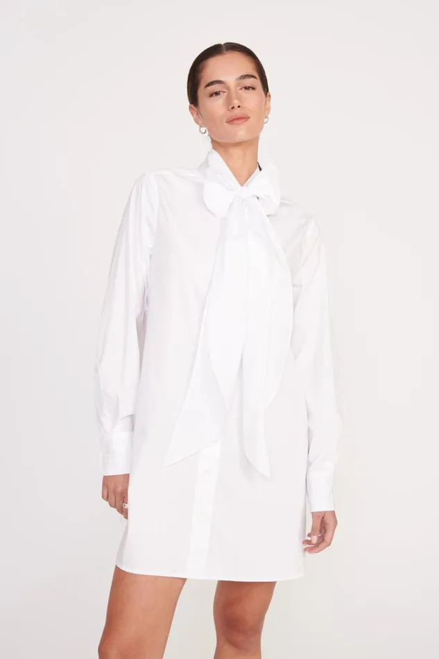 STAUD Dresses Women STAUD MARYN DRESS WHITE STAUD Dresses Women STAUD MARYN DRESS WHITE