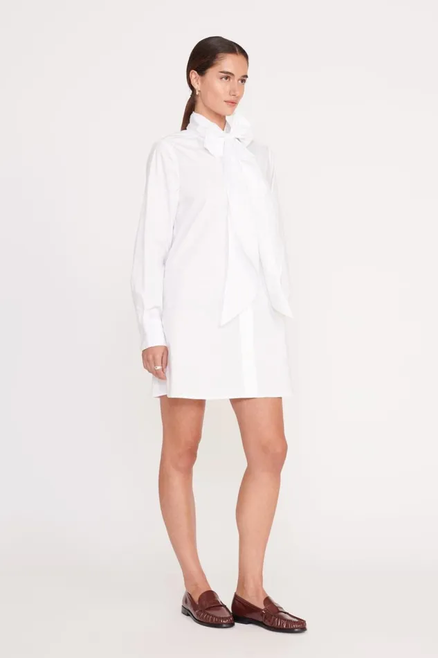 STAUD Dresses Women STAUD MARYN DRESS WHITE STAUD Dresses Women STAUD MARYN DRESS WHITE