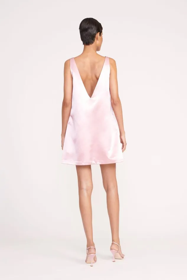 STAUD Dresses Women STAUD MINI TEAGAN DRESS CHERRY BLOSSOM STAUD Dresses Women STAUD MINI TEAGAN DRESS CHERRY BLOSSOM