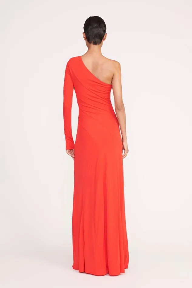 STAUD Dresses Women STAUD SERENA DRESS RED ROSE STAUD Dresses Women STAUD SERENA DRESS RED ROSE