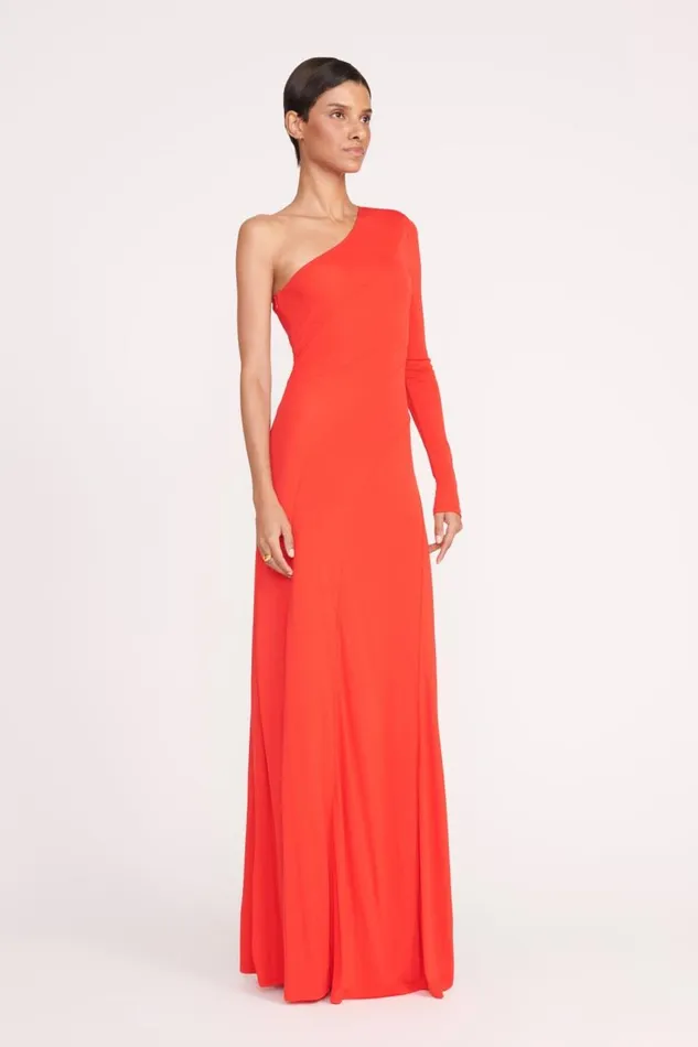 STAUD Dresses Women STAUD SERENA DRESS RED ROSE STAUD Dresses Women STAUD SERENA DRESS RED ROSE