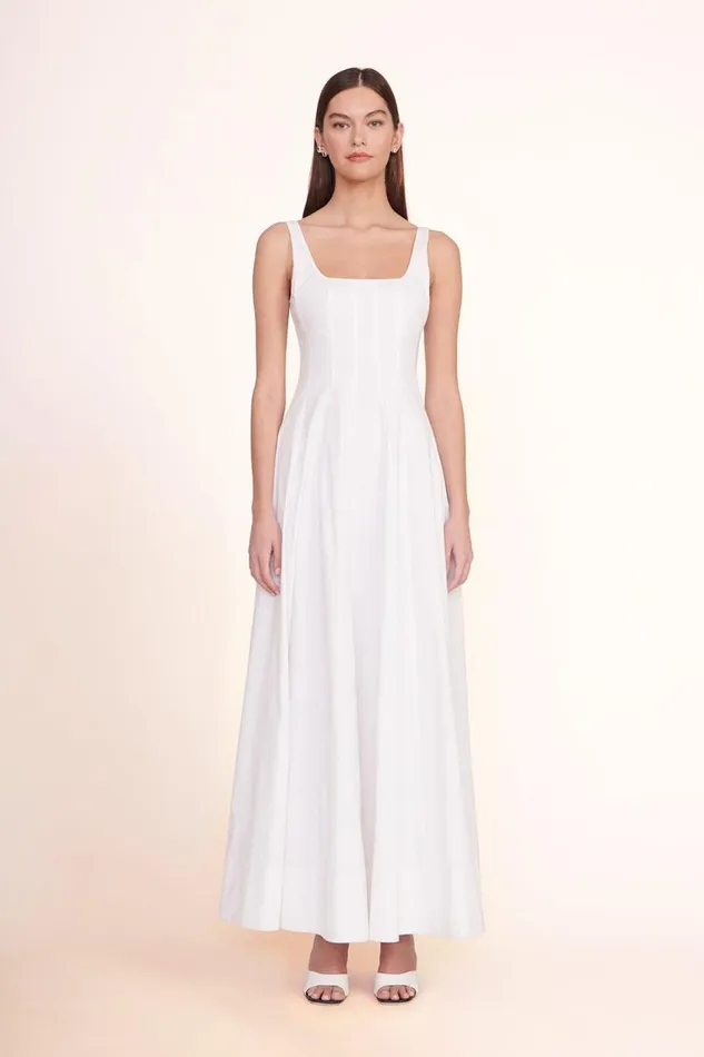 STAUD Dresses Women STAUD WELLS MAXI DRESS WHITE