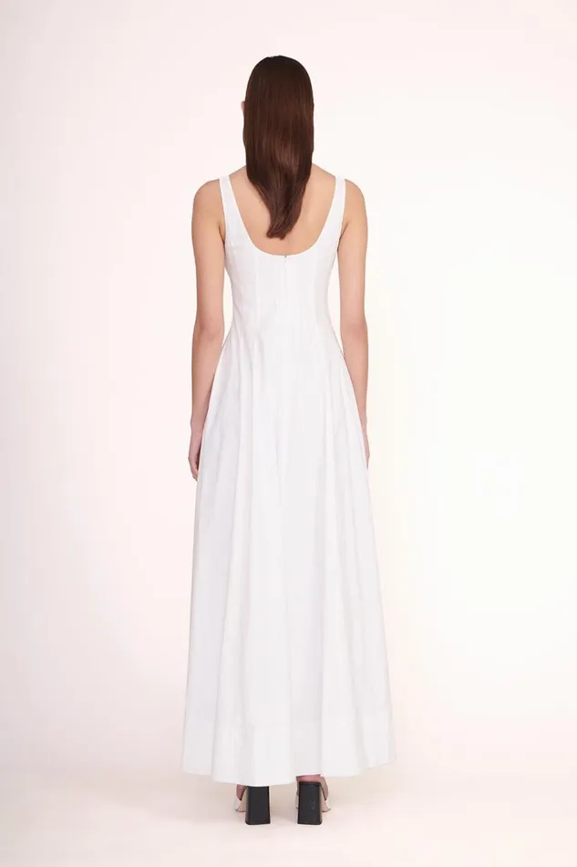 STAUD Dresses Women STAUD WELLS MAXI DRESS WHITE STAUD Dresses Women STAUD WELLS MAXI DRESS WHITE