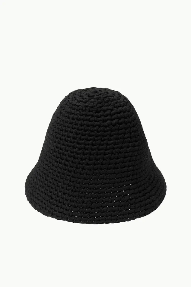 STAUD Hats Women STAUD CROCHET HAT BLACK
