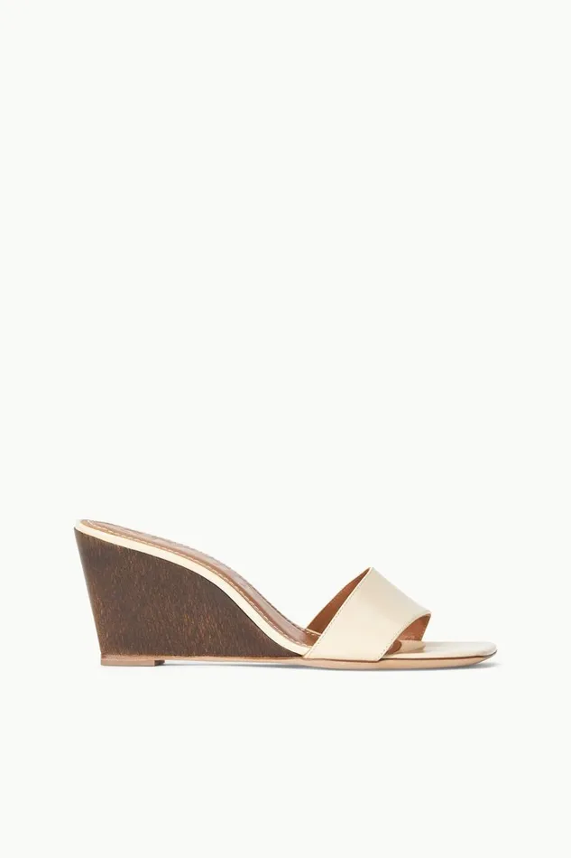 STAUD Heels Women STAUD BILLIE WEDGE CREAM WOOD