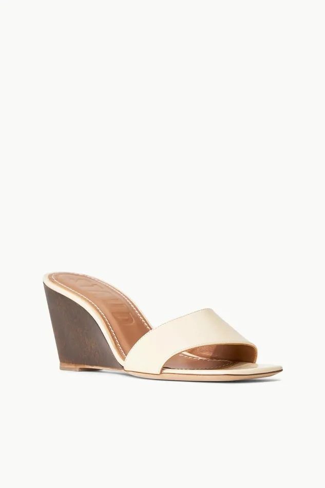 STAUD Heels Women STAUD BILLIE WEDGE CREAM WOOD STAUD Heels Women STAUD BILLIE WEDGE CREAM WOOD