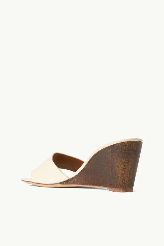STAUD Heels Women STAUD BILLIE WEDGE CREAM WOOD STAUD Heels Women STAUD BILLIE WEDGE CREAM WOOD