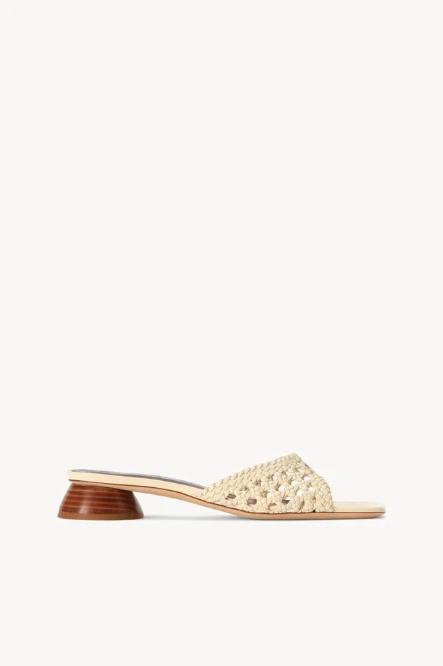 STAUD Heels Women STAUD SIMONE CROCHET HEEL CREAM