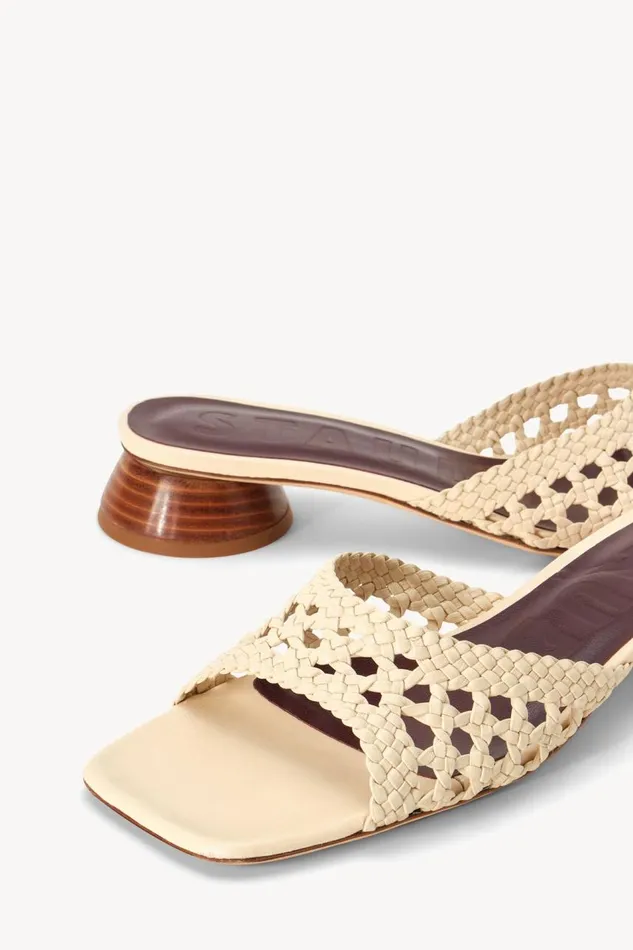 STAUD Heels Women STAUD SIMONE CROCHET HEEL CREAM STAUD Heels Women STAUD SIMONE CROCHET HEEL CREAM