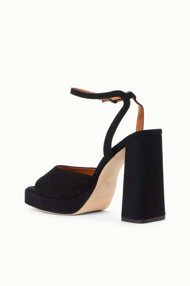 STAUD Heels Women STAUD SOLANGE PLATFORM BLACK SUEDE STAUD Heels Women STAUD SOLANGE PLATFORM BLACK SUEDE
