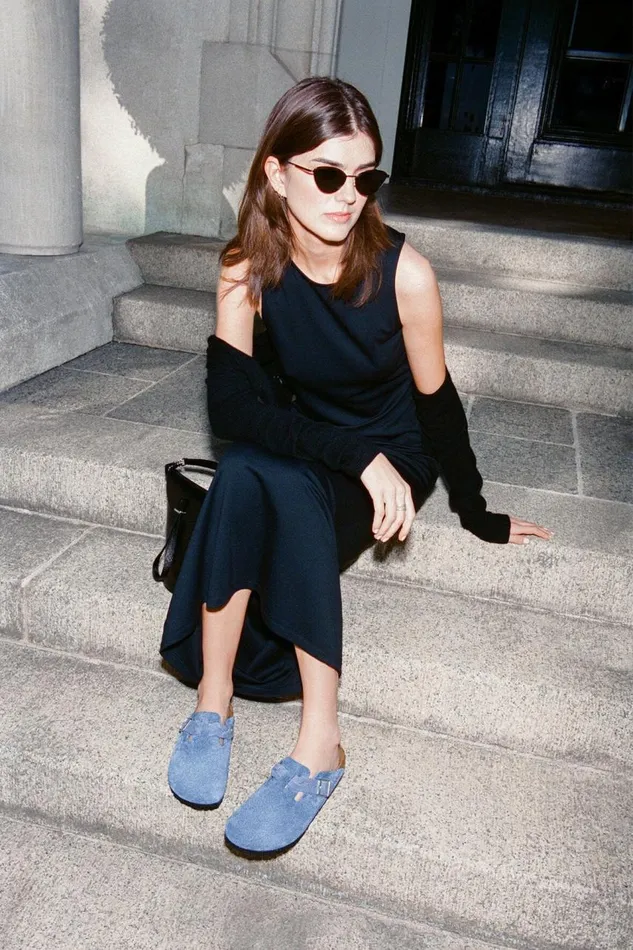 STAUD Mules and Flats Women BIRKENSTOCK BOSTON BRAID CLOG ELEMENTAL BLUE STAUD Mules and Flats Women BIRKENSTOCK BOSTON BRAID CLOG ELEMENTAL BLUE