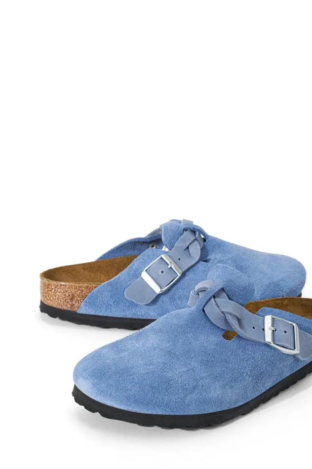 STAUD Mules and Flats Women BIRKENSTOCK BOSTON BRAID CLOG ELEMENTAL BLUE STAUD Mules and Flats Women BIRKENSTOCK BOSTON BRAID CLOG ELEMENTAL BLUE