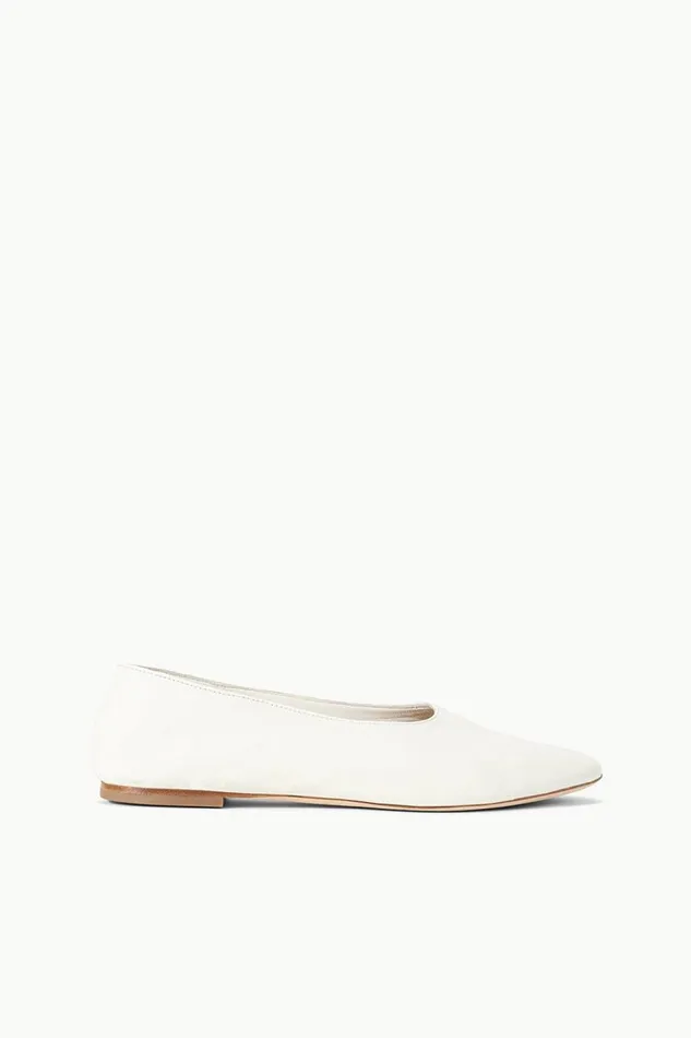 STAUD Mules and Flats Women STAUD ALBA BALLET FLAT PAPER