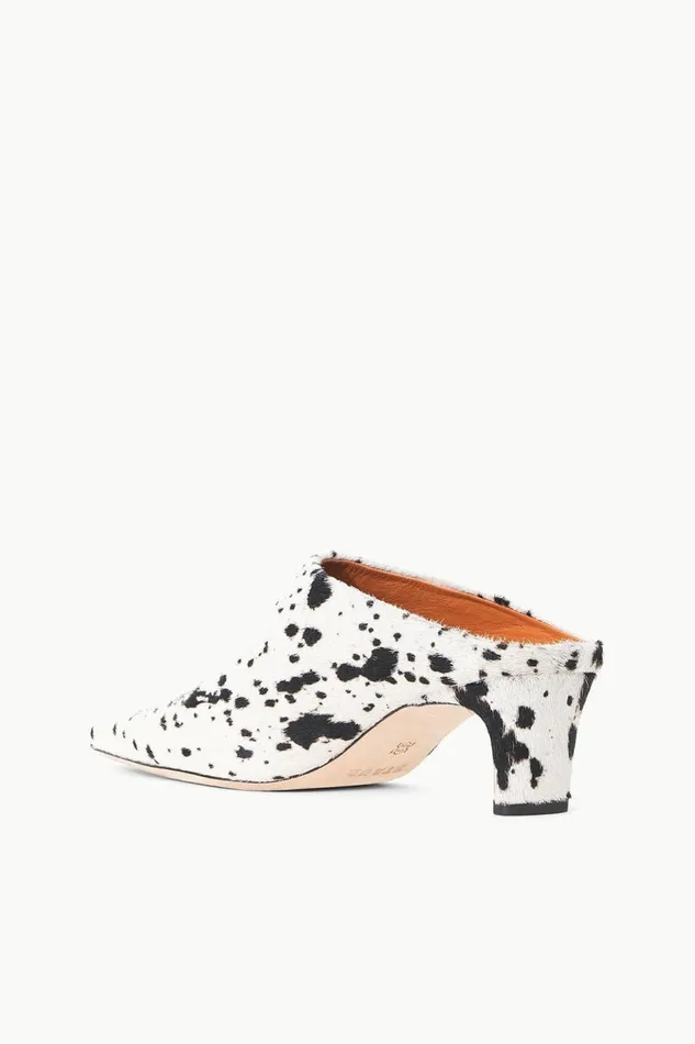 STAUD Mules and Flats Women STAUD WALLY MULE BLACK and WHITE HAIRCALF STAUD Mules and Flats Women STAUD WALLY MULE BLACK and WHITE HAIRCALF