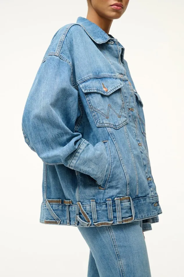 STAUD Outerwear and Jackets Women STAUD WRANGLER THE BIGGEST JEAN JACKET STAUD Outerwear and Jackets Women STAUD WRANGLER THE BIGGEST JEAN JACKET