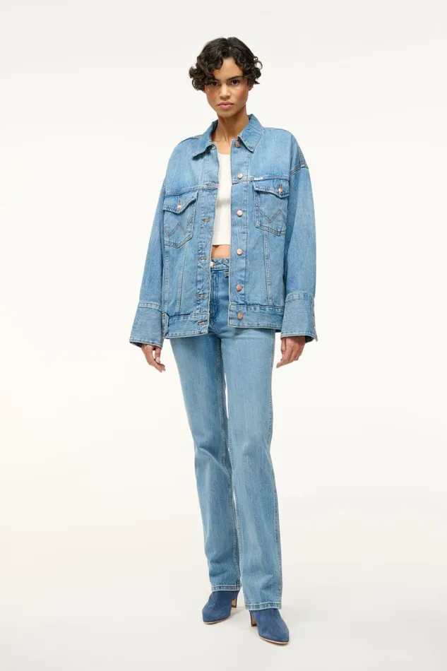 STAUD Outerwear and Jackets Women STAUD WRANGLER THE BIGGEST JEAN JACKET STAUD Outerwear and Jackets Women STAUD WRANGLER THE BIGGEST JEAN JACKET