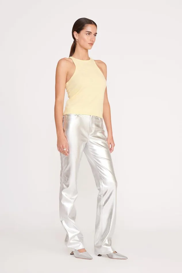 STAUD Pants and Shorts Women STAUD CHISEL PANT SILVER STAUD Pants and Shorts Women STAUD CHISEL PANT SILVER