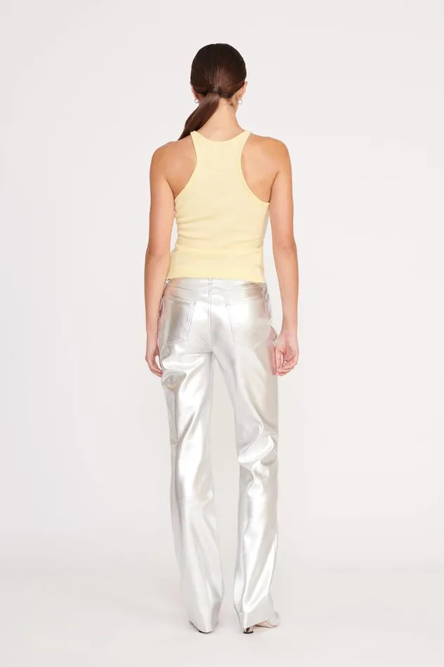 STAUD Pants and Shorts Women STAUD CHISEL PANT SILVER STAUD Pants and Shorts Women STAUD CHISEL PANT SILVER