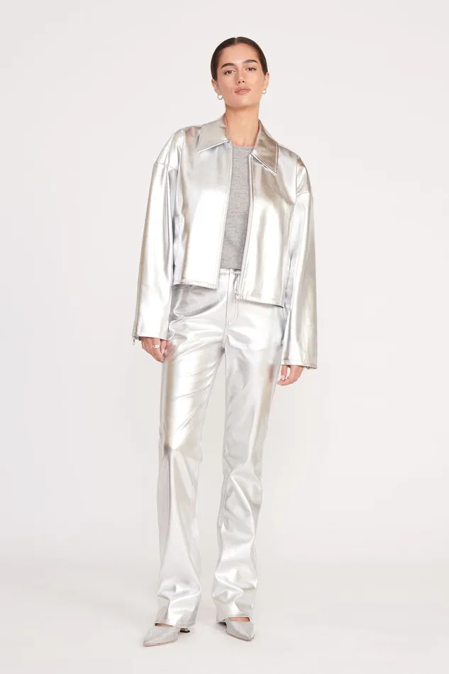 STAUD Pants and Shorts Women STAUD CHISEL PANT SILVER STAUD Pants and Shorts Women STAUD CHISEL PANT SILVER