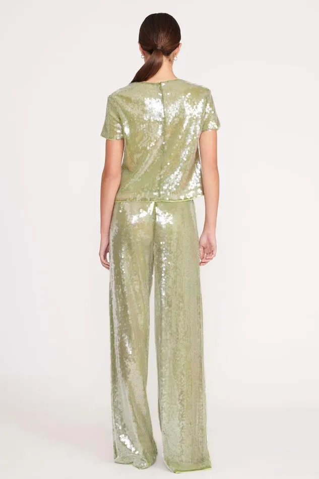 STAUD Pants and Shorts Women STAUD LUKE PANT GARDEN MOSS SEQUINS STAUD Pants and Shorts Women STAUD LUKE PANT GARDEN MOSS SEQUINS