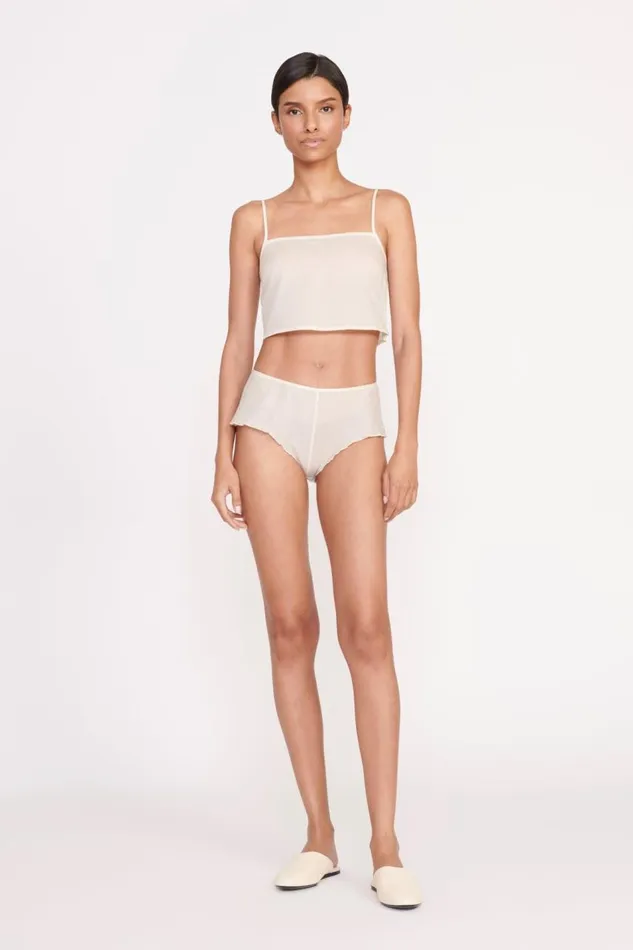 STAUD Pants and Shorts Women STAUD SHOSHANA SHORT IVORY