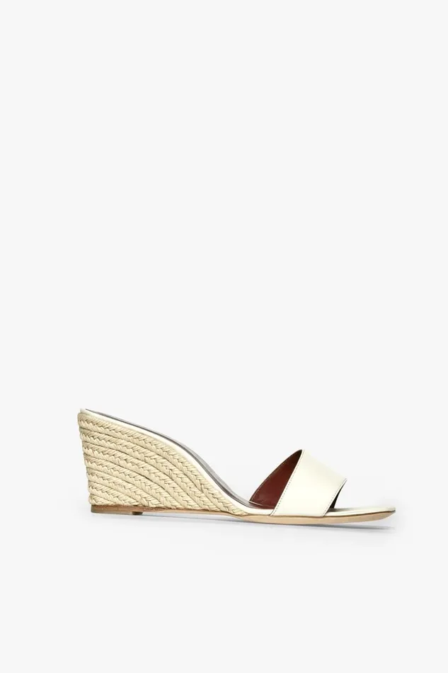 STAUD Platforms and Wedges Women STAUD BILLIE ESPADRILLE WEDGE NATURAL CREAM
