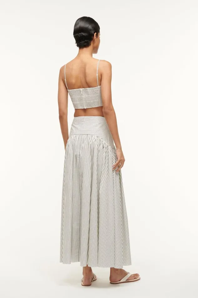 STAUD Skirts Women STAUD PROCIDA SKIRT IVORY MICRO STRIPE STAUD Skirts Women STAUD PROCIDA SKIRT IVORY MICRO STRIPE